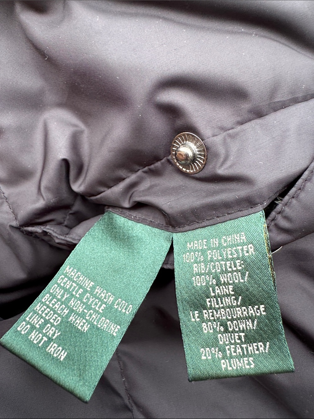Women’s Y2K Lauren by Ralph Lauren Down Vest Reversible Size M - Picture 5 of 8